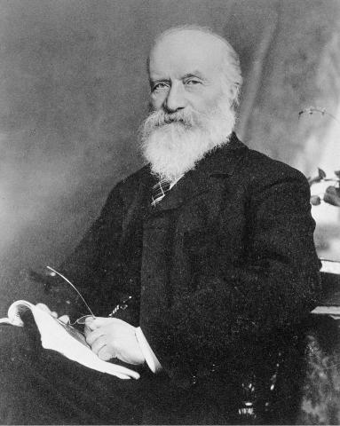 Sandford Fleming with big white beard posing for photo.