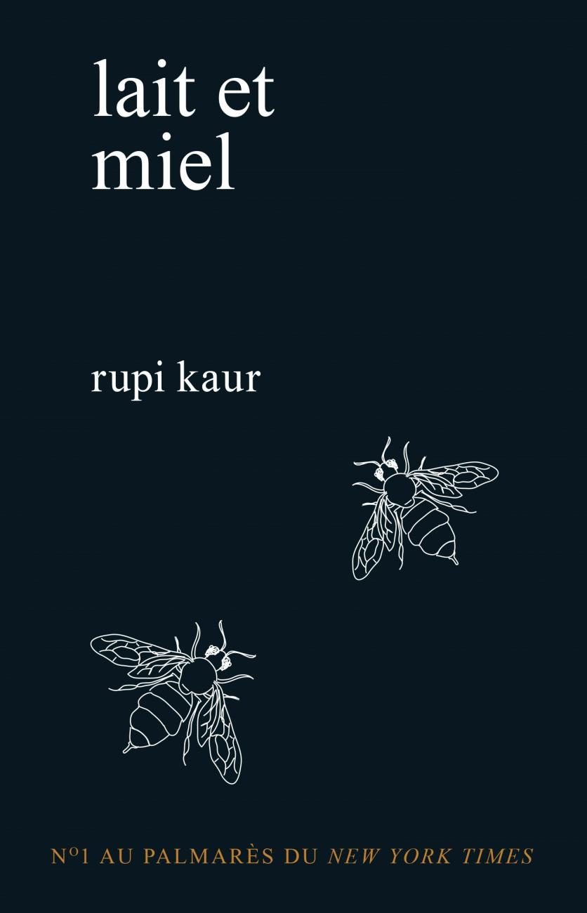 black book cover with two bees and text in white.
